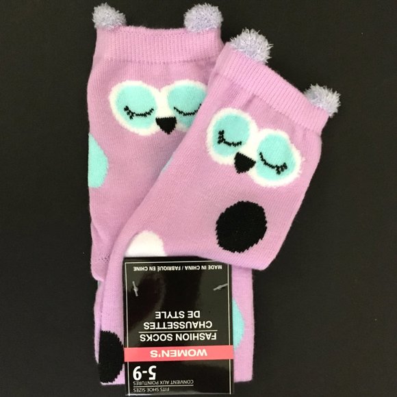 Accessories - *3/$15* Fun Owl Socks with Fuzzy Ears